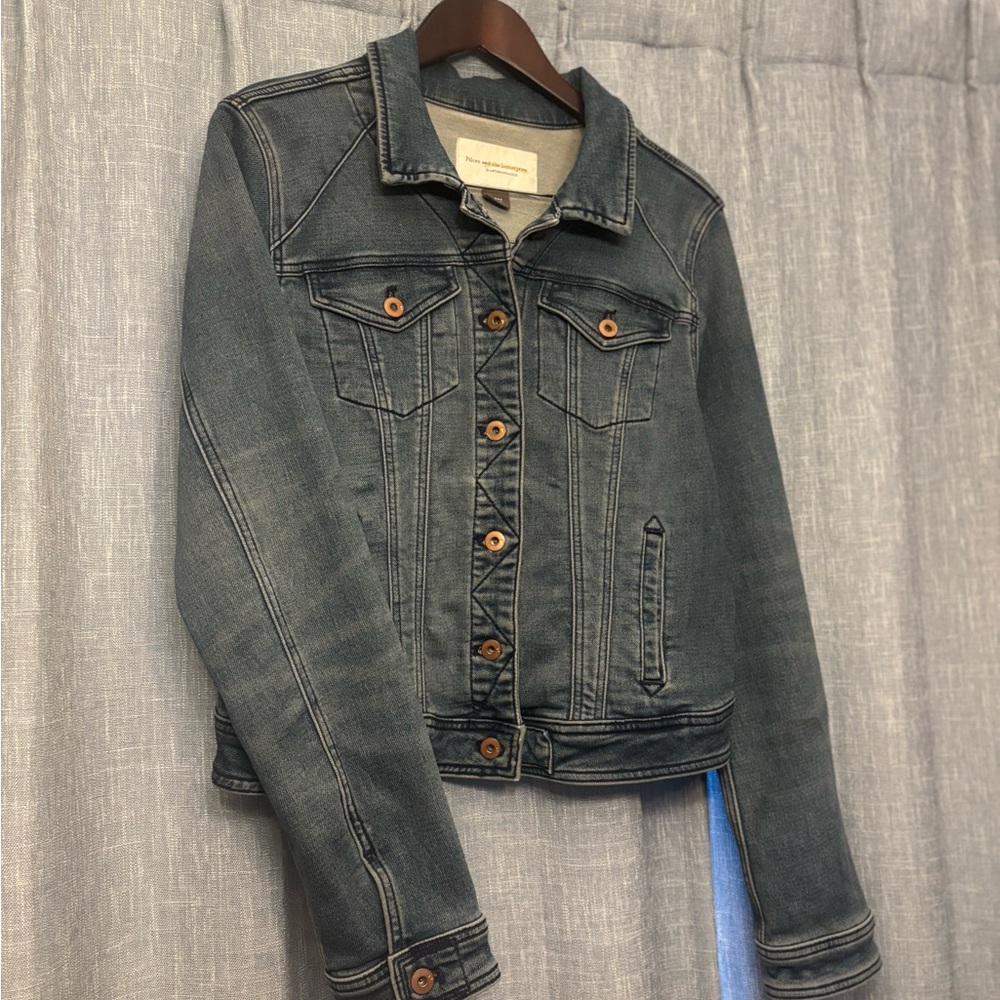 Anthropologie Dark Blue Denim Jacket